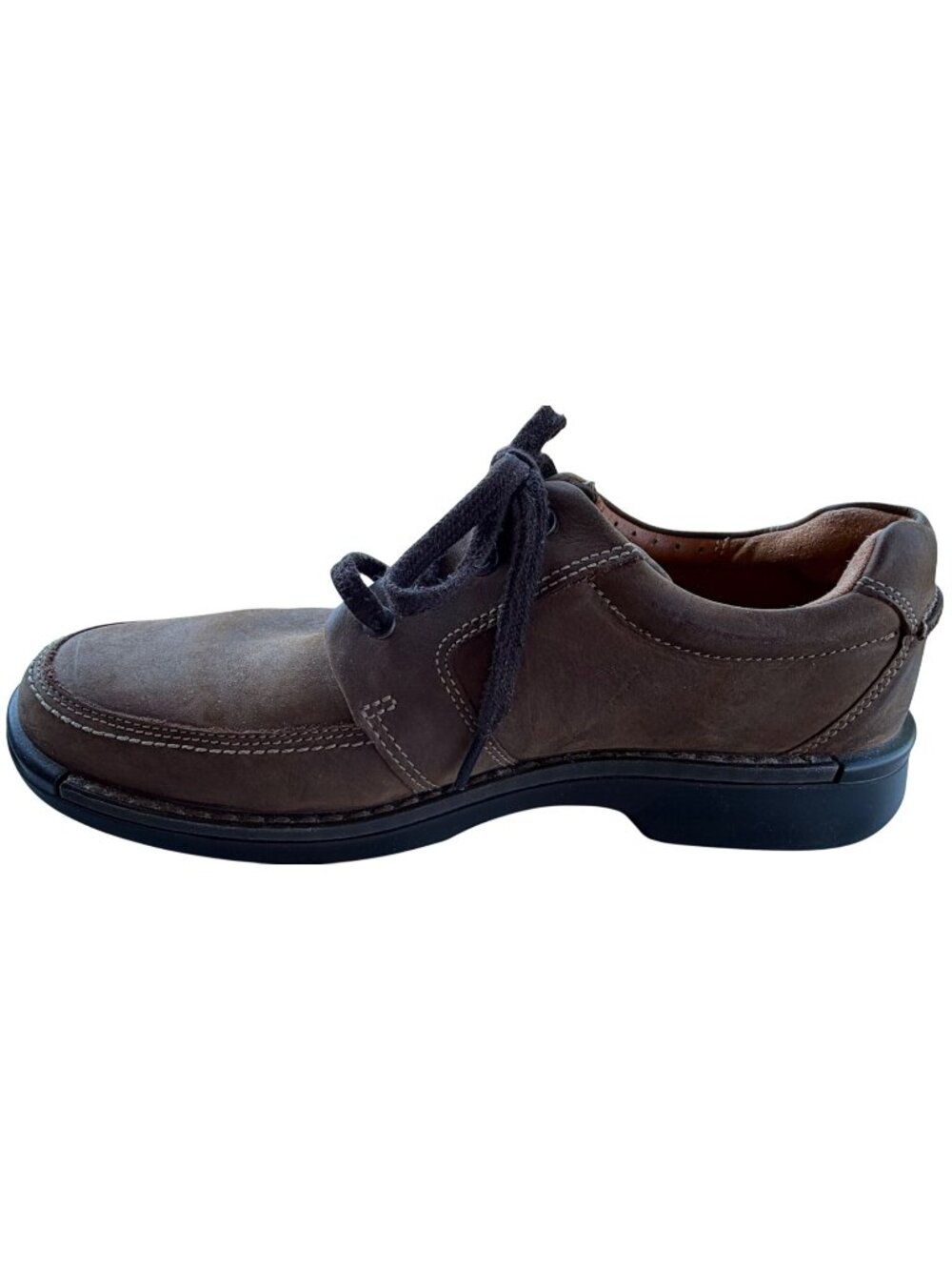 ECCO Fusion II Casual Lace-up Leather Shoes Cocoa Brown Men's Size 10-10.5/EU 44